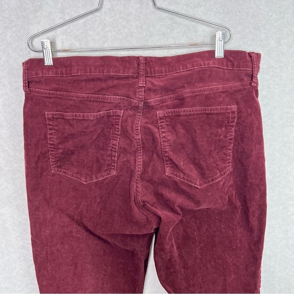 Gap maroon corduroy 70s Flare High Rise pants 18 34 - Picture 4 of 9
